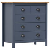 vidaXL Komoda Hill Range siva 79x40x80 cm trdna borovina Cene