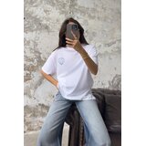 TRENDYOLMILLA Ženska majica TWOSS25TS00106, Bela Cene