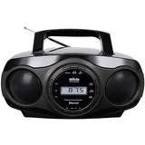 UKW CD radio MPC 17.7 BT CD, AUX, Bluetooth, USB Crna, Siva