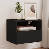 vidaXL Stenske TV omarice 2 kosa črne 40x30x30 cm inženirski les Cene