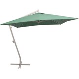 Viseći suncobran 300 x 300 cm s aluminijskim stupom zeleni Cijene