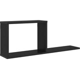  Plutajuće police Crni hrast 80 x 15 x 30 cm Konstruirano drvo - Crni hrast 1 | shoptok.hr