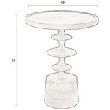 Dutchbone Okrogla stranska mizica iz masivnega manga ø 46 cm Cath – | Shoptok.si