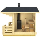 Male kuće Sauna kućica Pihasauna PIHA-TUURI 7 234 × 344 cm – bez završnog krovnog pokrova | shoptok.hr