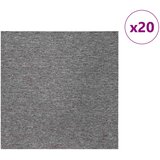  Tepih pločica Smeđa 50 x 50 cm 20 pcs PP i bitumen | shoptok.hr