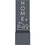 vidaXL Vrtni Sadič s Dekorativnom Pločom Antracit 50 x 140 cm | shoptok.hr