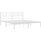 vidaXL Metalni okvir za krevet s uzglavljem bijeli 193x203 cm | shoptok.hr