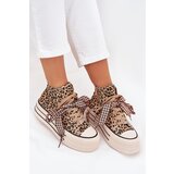 EVENTO Women's Sneakers With Ribbon And Zipper On Platform Panther Mavara | shoptok.hr