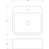 Minotti lavabo nadgradni 420x450x120 mermerni | Eponuda.com