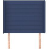  Uzglavlje s ušima plavo 103x16x118/128 cm od tkanine | Eponuda.com