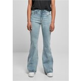 UC Ladies Women's high-waisted denim trousers, light blue washed Cene