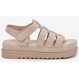 Boto Ladies Platform Sandals Eco Suede Beige Filisenia | ePonuda.com