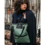 Stilizovana ranac-torba za laptop, Mint zelena