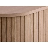 Unique Furniture Omarica v hrastovem dekorju z drsnimi vrati v svetli naravni barvi 100x118x40 cm Meta – | Shoptok.si