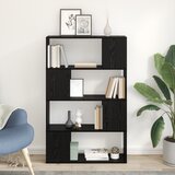 vidaXL Kino center Črno hrast Inženirski les 80 x 24 x 124 cm | Shoptok.si