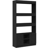 vidaXL Visoka komoda crna 92 x 33 x 180 cm od konstruiranog drva | shoptok.hr