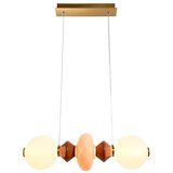  LED luster na sajli FLORES LED/15W/230V zlatna/narandžasta/smeđa Cene
