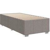  Krevet s oprugama i madracem smeđesivi 100 x 200 cm od tkanine | shoptok.hr