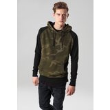 Urban Classics Camo Contrast Raglan Hoody olive camo/blk | shoptok.hr