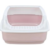 Pijesak WC posoda za mačke z visokim robom 38x20x50 cm roza | Shoptok.si
