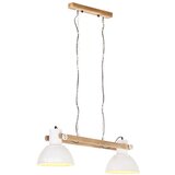 vidaXL Industrijska viseča svetilka 25 W bela 109 cm E27 Cene