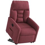  Naslonjač na podizanje od tkanine crvena boja vina | shoptok.hr