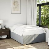  Okvir kreveta bez madraca svjetlosivi 120 x 200 cm od tkanine | shoptok.hr