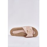 Boto Women's Platform Sandals With Golden Buckle Beige Selira | ePonuda.com