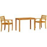  Komplet za jedilnico v vrtu 3 pcs Rjava Trden akacijev les, (5000043396) | Shoptok.si