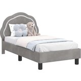 Posteljica za malčke z vzglavjem Svetlo siva 70 x 140 cm Žamet, (5000105740) | Shoptok.si