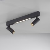 SCHÖNER WOHNEN 11793-18 - LED spot svetlo DANTE 2xGU10/10W+LED/7,2W crna | Eponuda.com