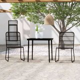  3-dijelni vrtni blagovaonski set crni | shoptok.hr