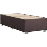 vidaXL Posteljni okvir temno rjav 100x200 cm blago | Shoptok.si