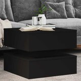  Stolić za kavu s LED svjetlima crni 50 x 50 x 40 cm | shoptok.hr