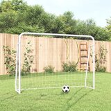 vidaXL Nogometni gol s mrežom bijeli 214x75x152 cm čelik i poliester Cijene