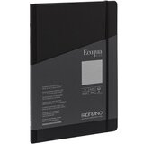 Fabriano notes Ecoqua plus pocket šiven s platnenim rubom 9x14 90g 80l crte nero 19914008 | shoptok.hr