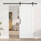  Klizna vrata ORKDAL Bijela i crna 83 x 202 cm Masivna borovina | Eponuda.ba