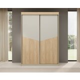 ADRK Elegantni klizni ormar Atson 150 hrast/crna ili sivo-be - HRAST-SIVO BE | shoptok.hr