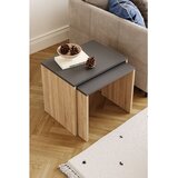 Hanah home set umetnutih stočića Arya, 48 cm, hrast Sonoma / antracit | Eponuda.com