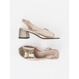 GOODIN Suede heeled sandals gold | shoptok.hr