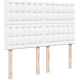  Otomanski okvir kreveta s madraca bijela 140x200cm umjetna koža | shoptok.hr