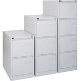 BISLEY Predalnik za obešalne mape LIGHT, 1 vrsta, 2 predala, DIN A4, svetlo siva | Shoptok.si
