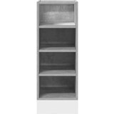 vidaXL Spodnja omarica betonsko siv 30x44,5x81,5 cm iverna plošča | Shoptok.si