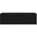  Vrtna sadilica s 3 posude crna 105 x 30 x 32 cm od poliratana | shoptok.hr