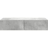  Zidna polica s ladicama beton siva 80x33x17cm konstruirano drvo | Eponuda.ba