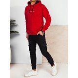 DStreet Men's sweatshirt with red print cene