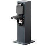 Kanlux 36586 - Spoljni stub sa utičnicama NASTO 2Z Tip E 230V IP44 antracit | Eponuda.com
