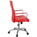 MID.YOU Vrtljiv Stol Tewa, Rdeča | Shoptok.si
