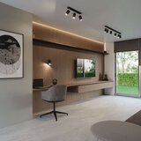  Zidna lampa RING crna sa prekidačem | shoptok.hr
