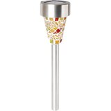 Home solarna vrtna led lampa, mozaik, staklo / metal, 300 mah - mx 459/1, siva Cijene